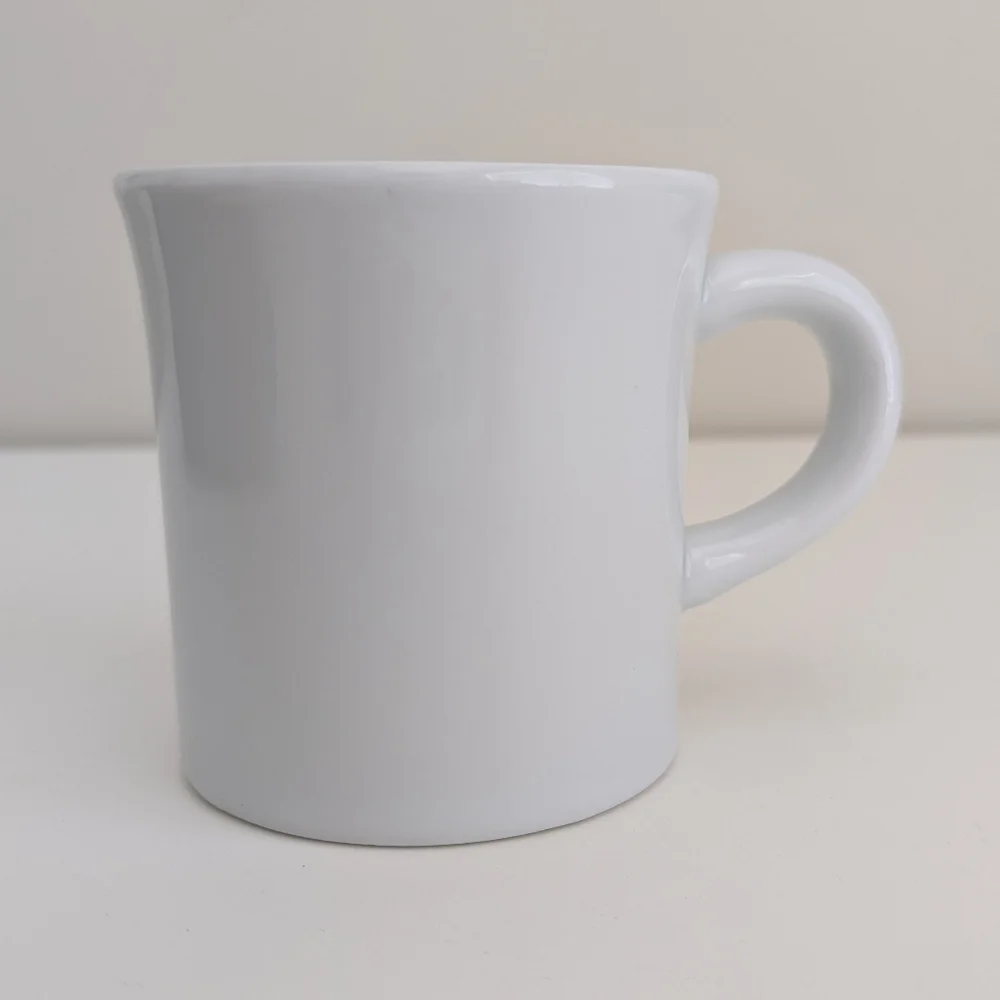 WILLIAMS SONOMA Vintage Essential White Mug French Bistro Cafe Porcelain